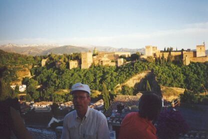 Blick vom arabischen Viertel auf die Alhambra