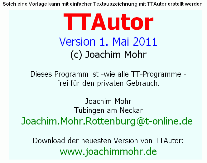 Beispiel für einen TTAutor-Text